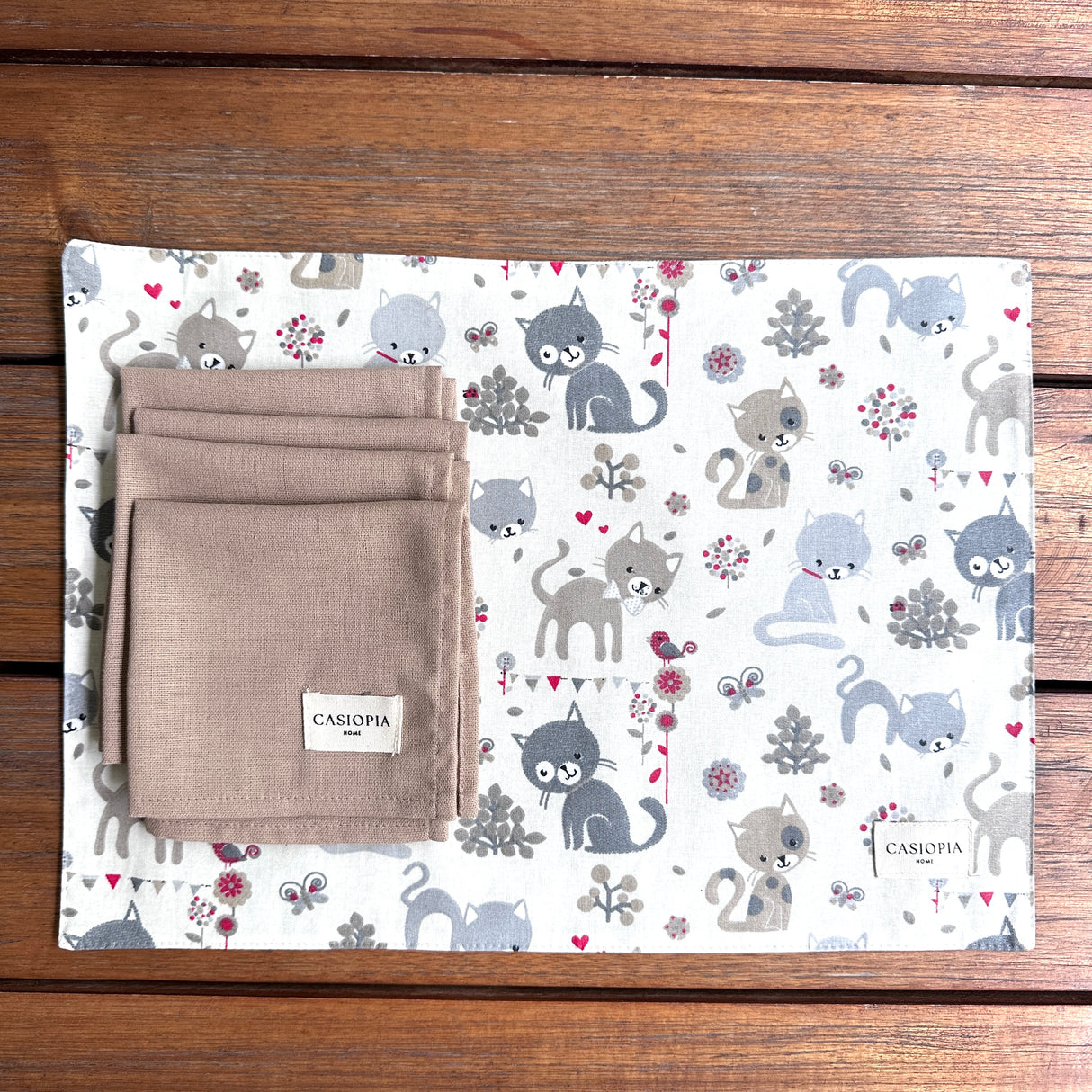 Pack Cats (individual + 4 servilletas)