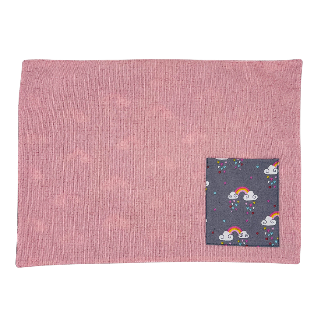 Individual lonchera antimanchas reversible Arcoiris