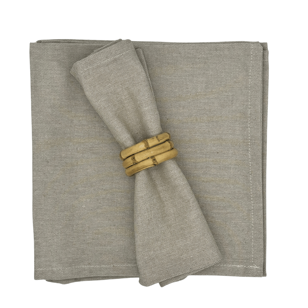 Set 4 Servilletas Panamá beige rústico