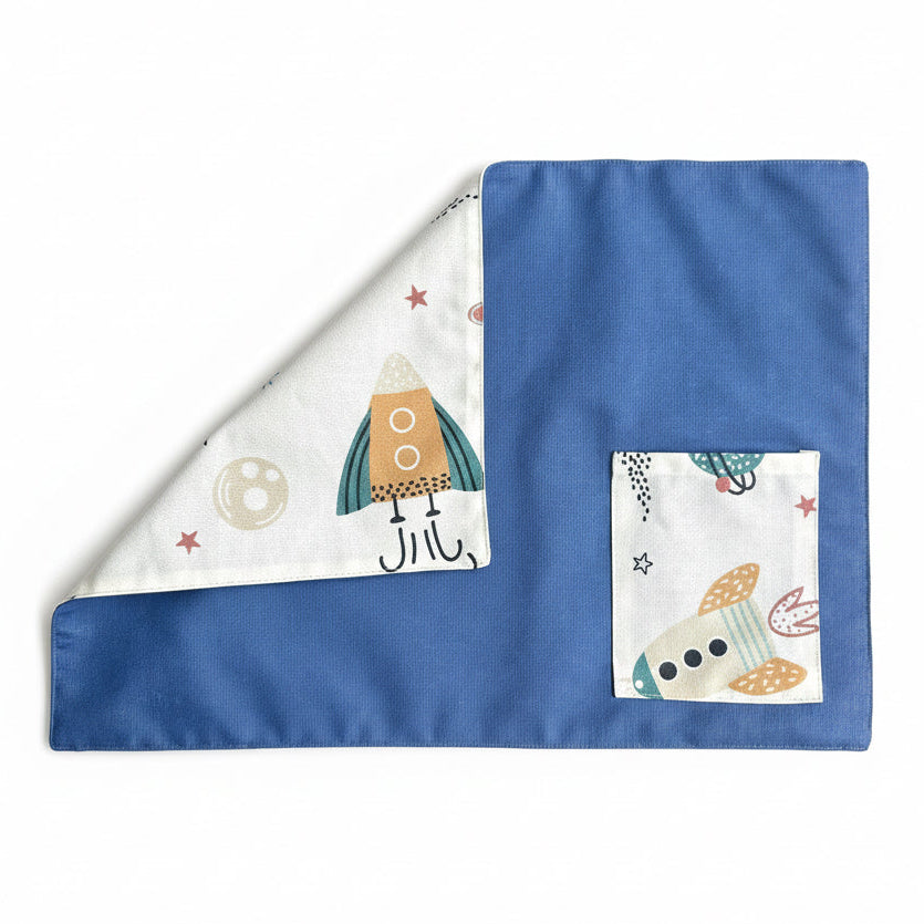 Individual lonchera antimanchas reversible Cohetes