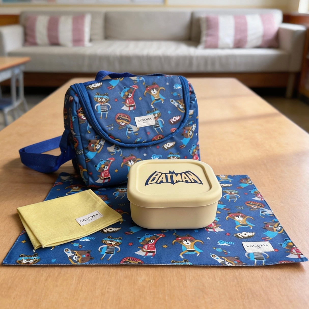 Pack Superhéroes (individual + 4 servilletas)