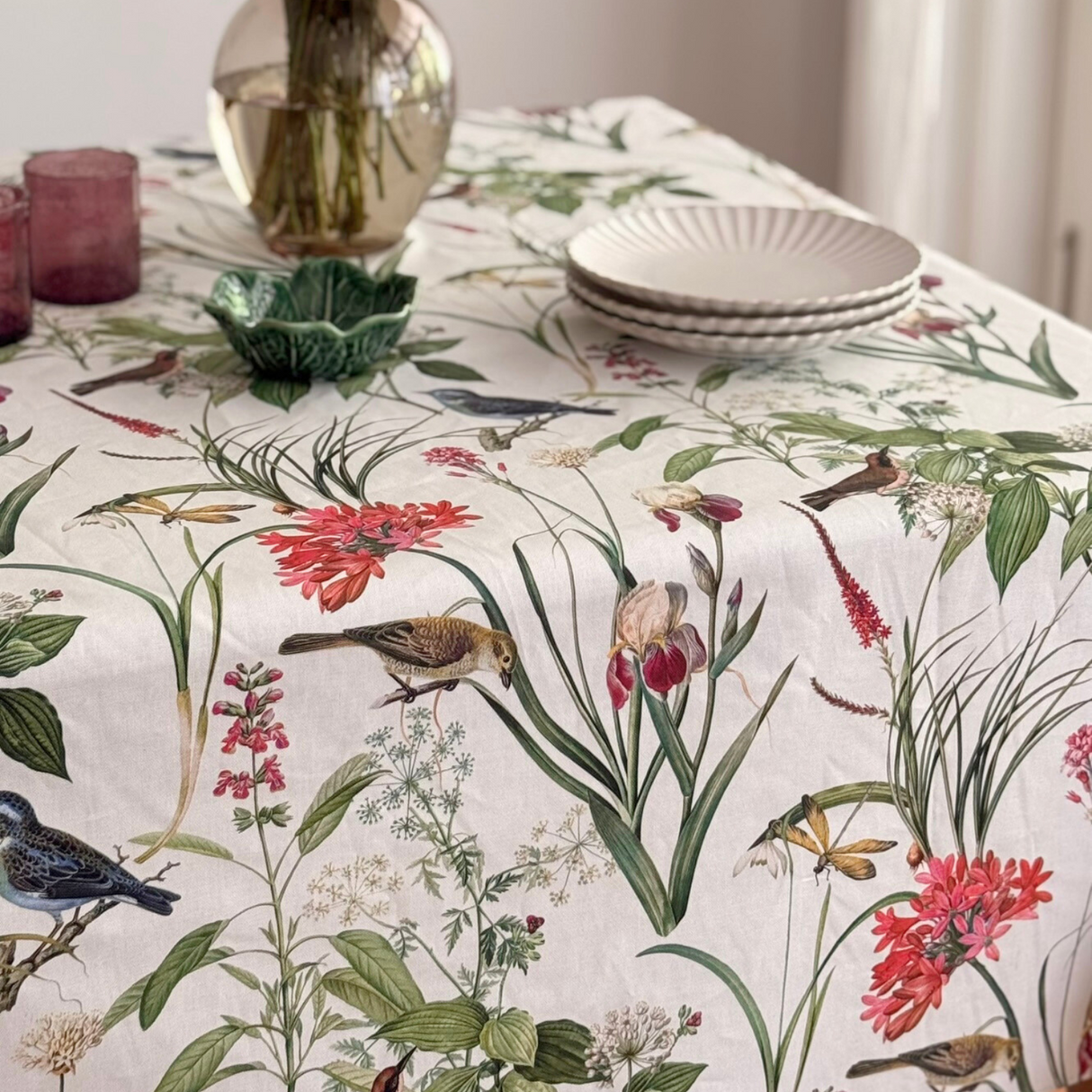 Mantel antimanchas cuadrado Campiña