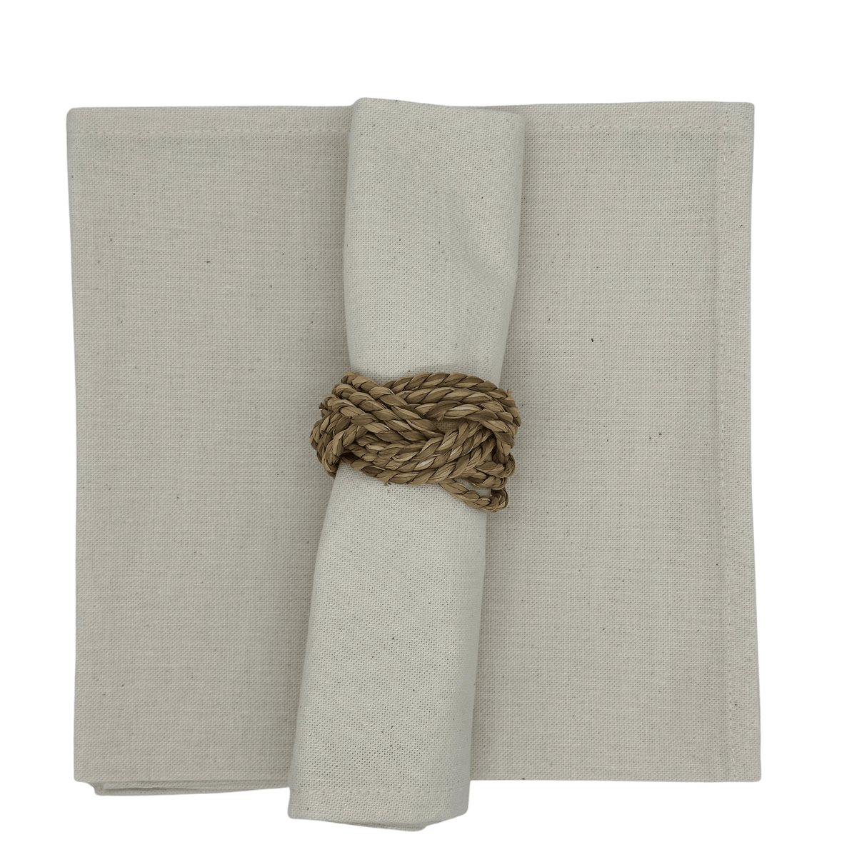 Set 4 Individuales antimanchas Vistalegre + Panera + Camino beige + Servilletas hueso