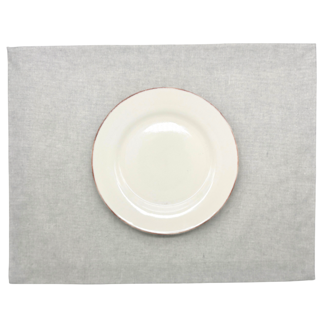 Set 4 Individuales antimanchas Panamá Gris Rústico