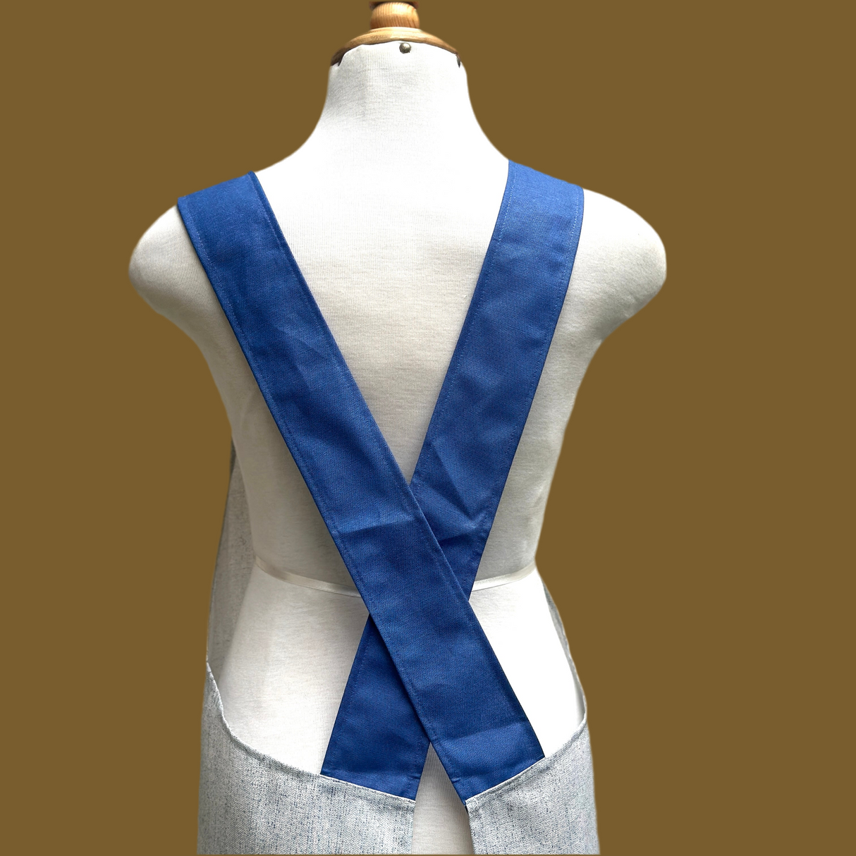 Mandil antimanchas Loneta gris Hombre