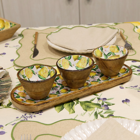 Bandeja Limones con 3 cuencos