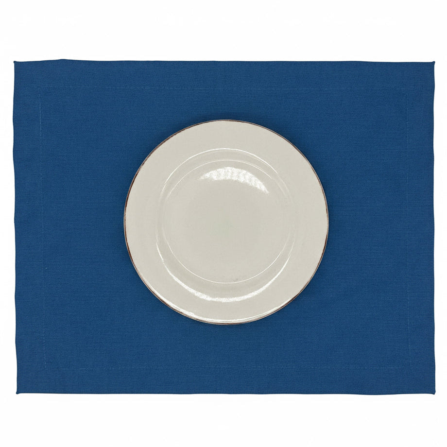 Set 4 Individuales antimanchas Tahití azul