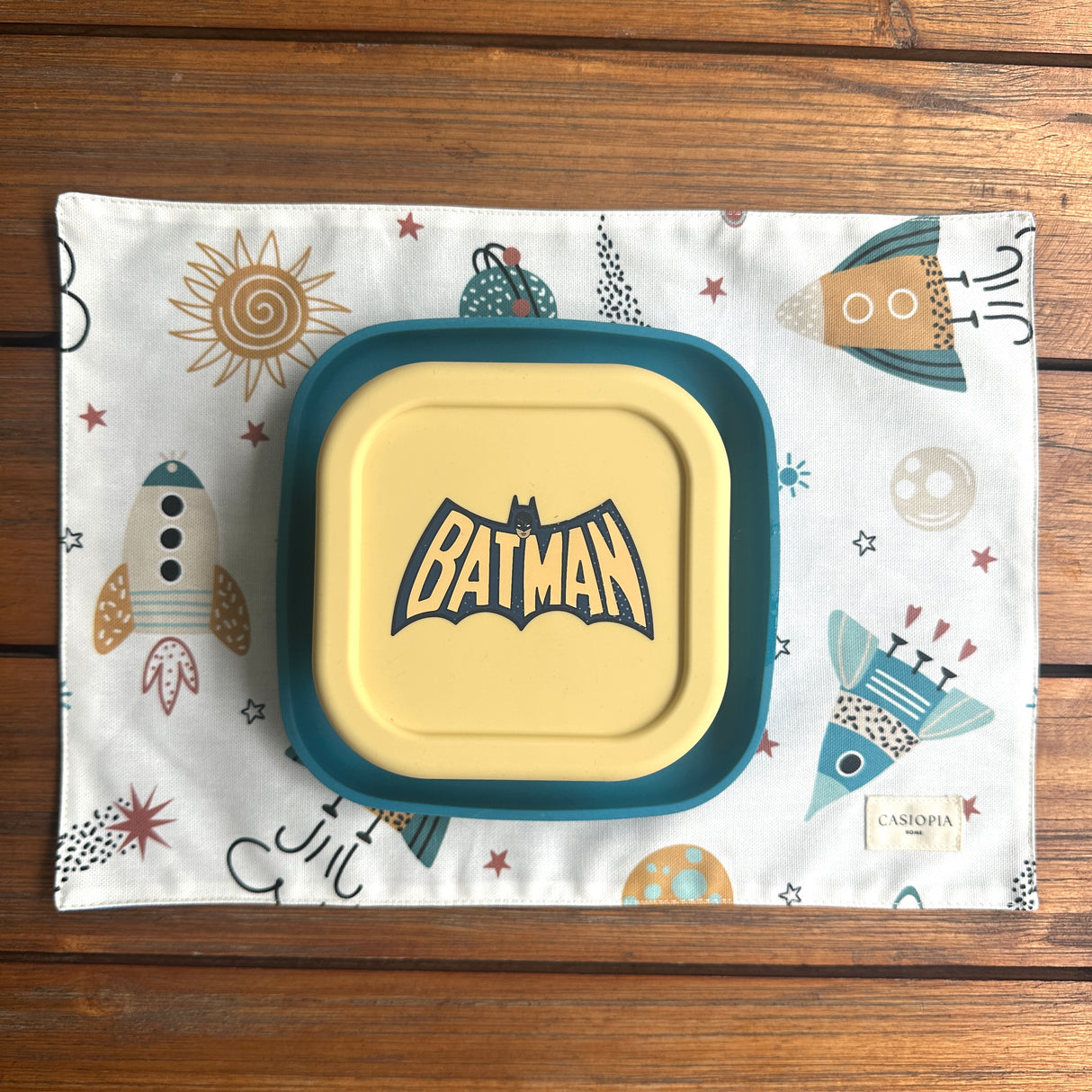 Individual lonchera antimanchas reversible Cohetes