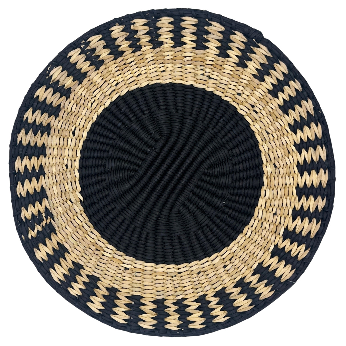 Bajoplato de junco negro