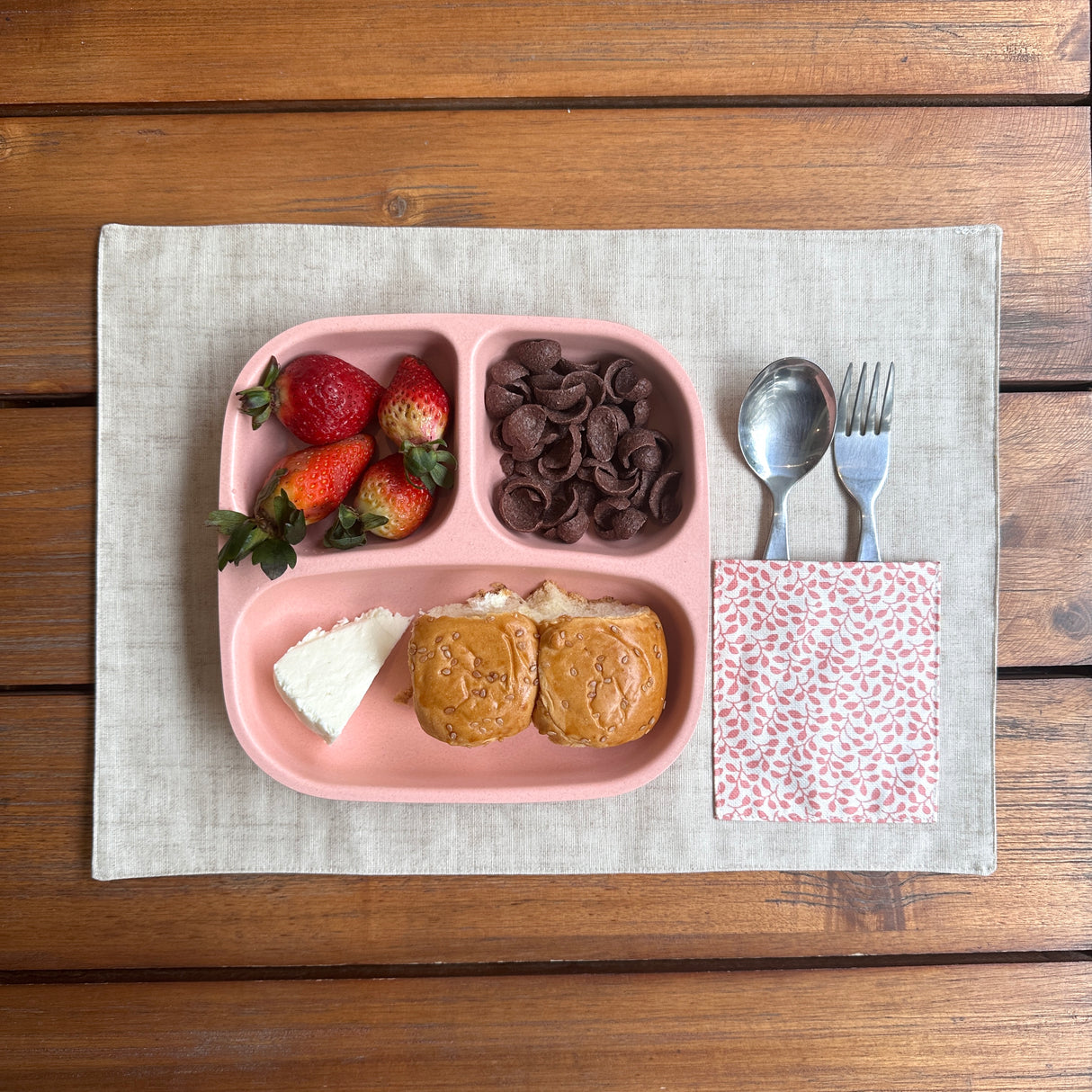 Individual lonchera antimanchas reversible Julieta