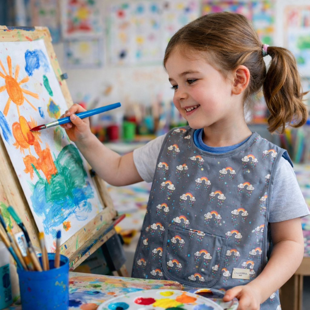 Mandil escolar Arcoíris