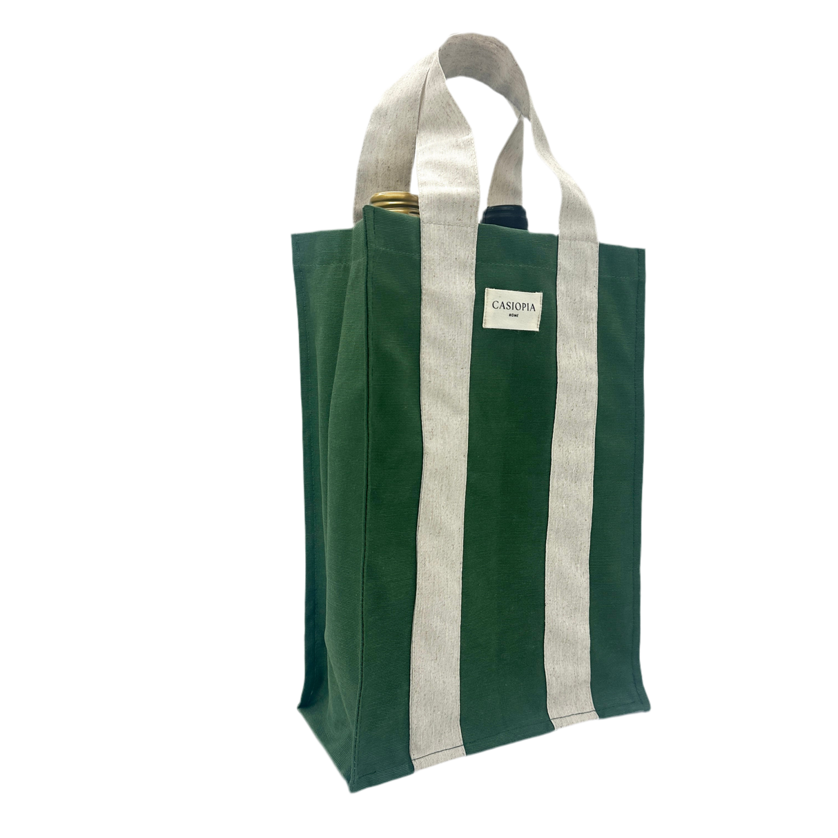 Portavinos Verde y Beige