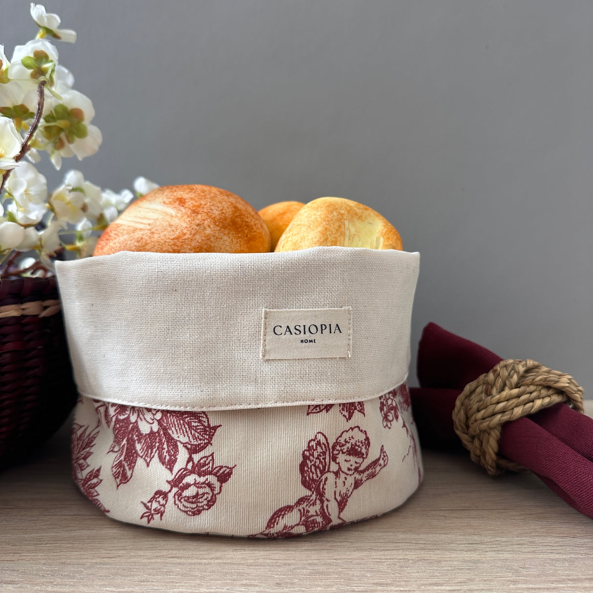 Panera Toile de Jouy granate