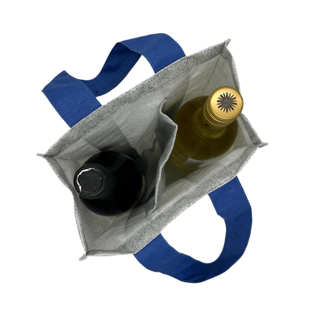 Portavinos Azul y Gris