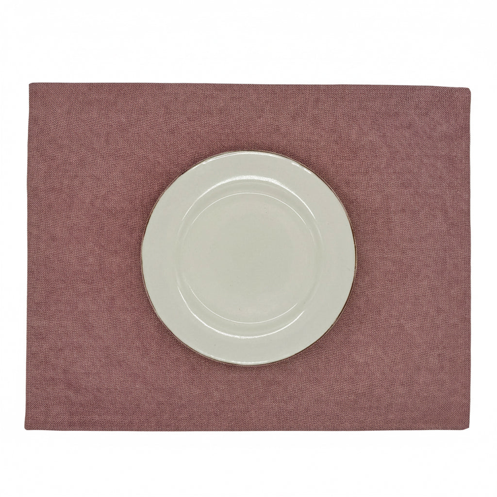 Set 4 Individuales antimanchas Fiesta Rojo