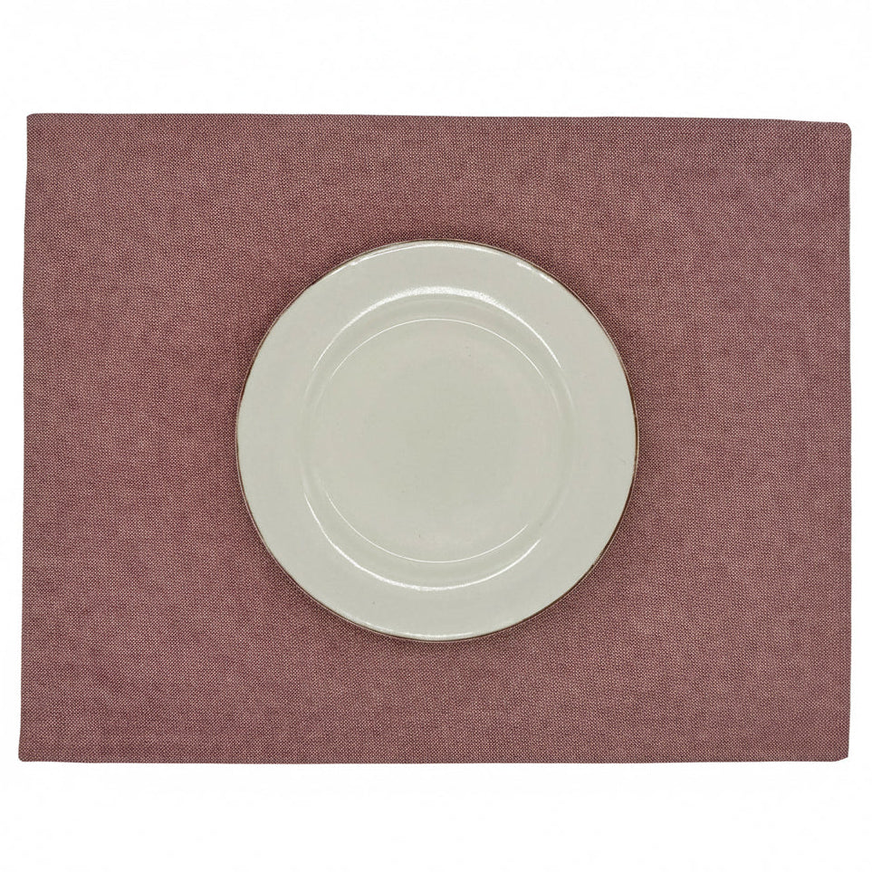 Set 4 Individuales antimanchas Fiesta Rojo