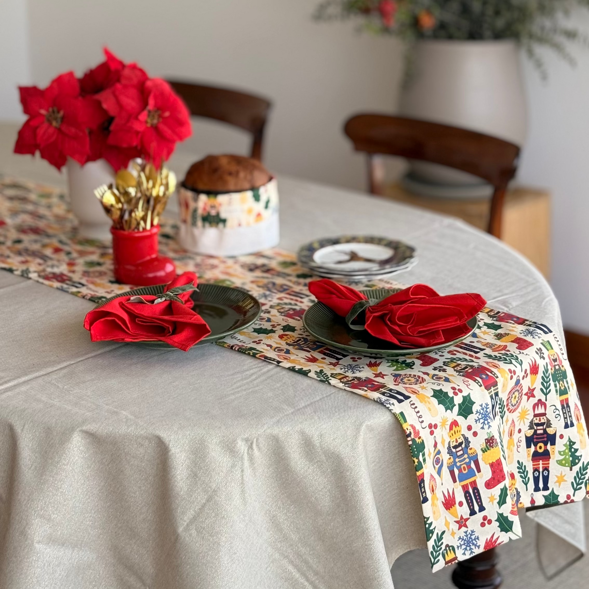 Camino de mesa antimanchas Nutcracker