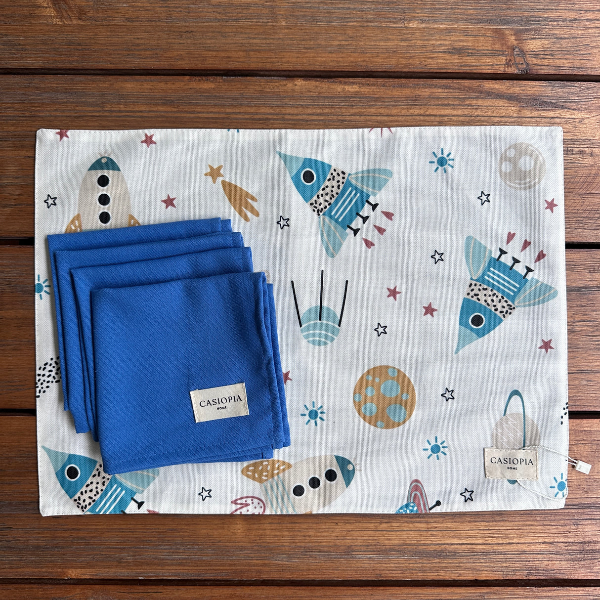 Individual lonchera antimanchas reversible Cohetes