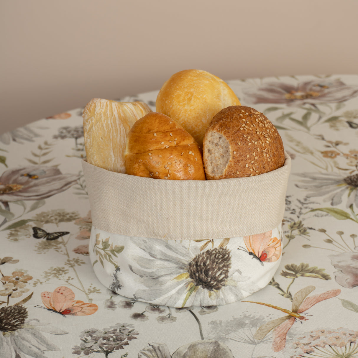 Mantel antimanchas redondo Natura