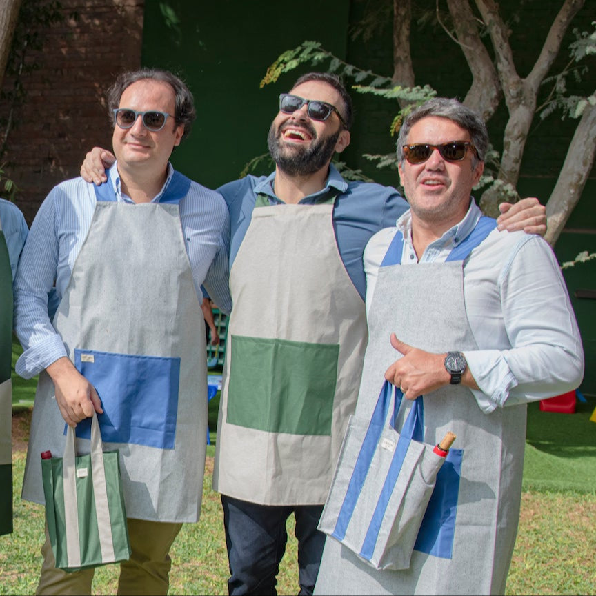 Portavinos Verde y Beige