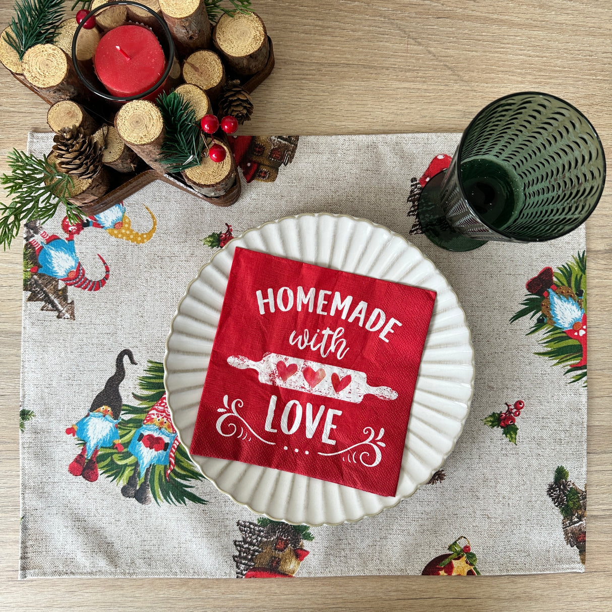 Set 4 Individuales antimanchas Elfo