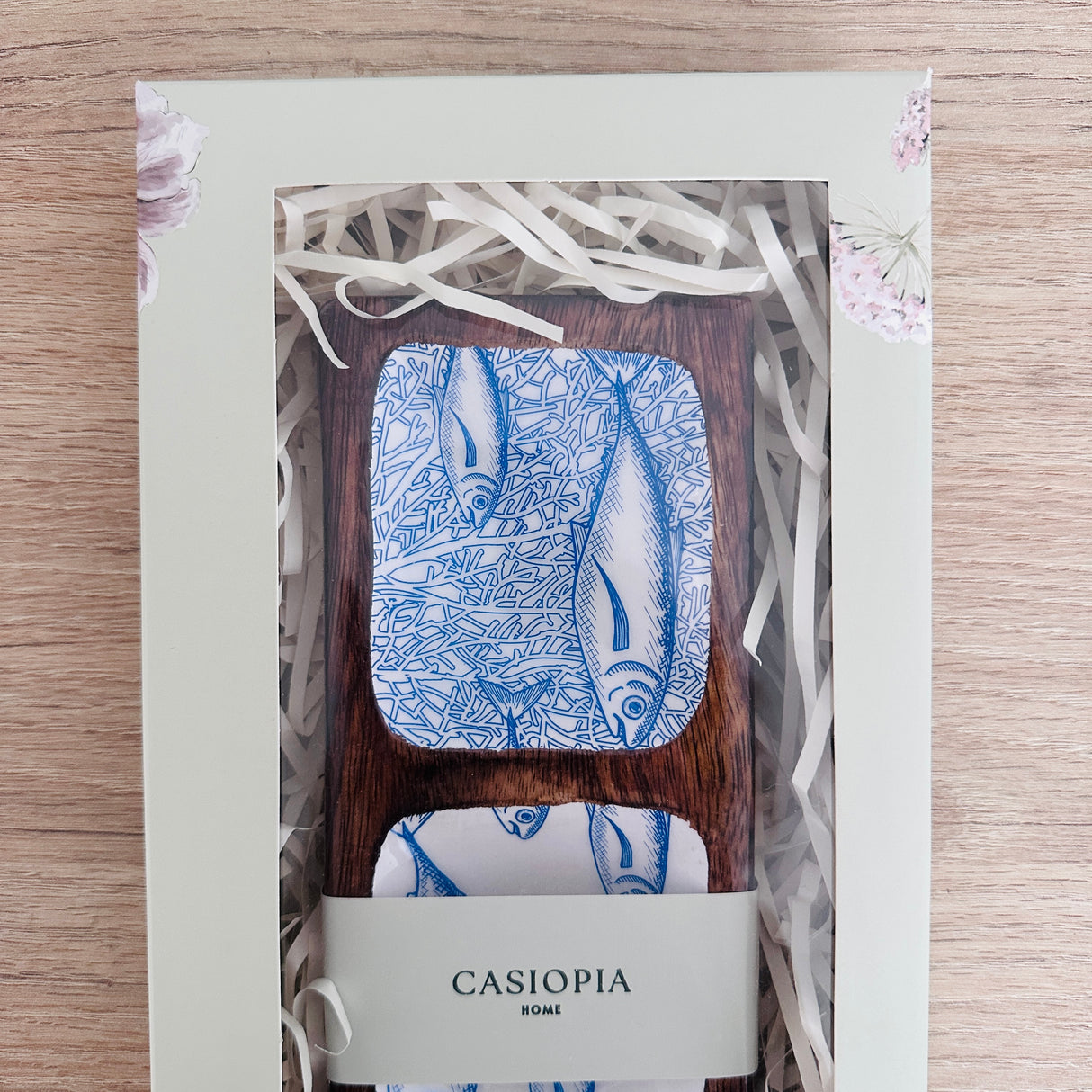 Bandeja rectangular Peces con 3 divisiones