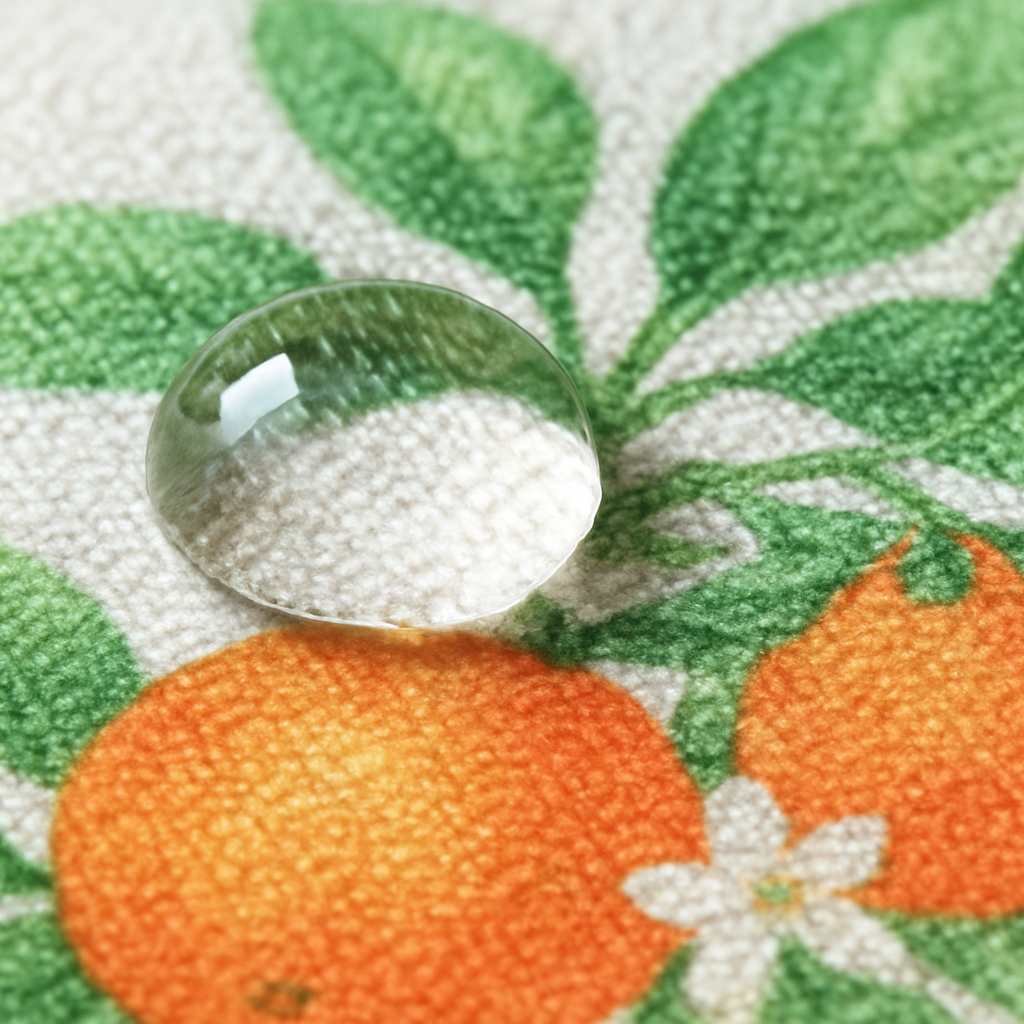 Camino de mesa antimanchas Naranjas