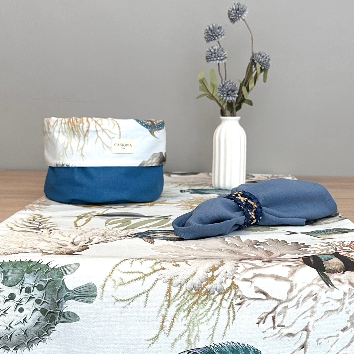 Camino de mesa antimanchas Acuario