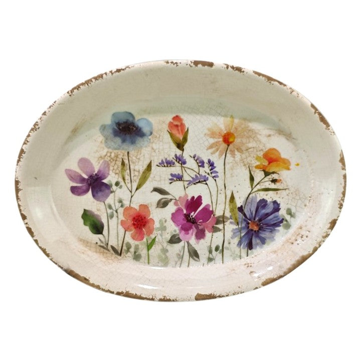 Fuente de Flores ovalada