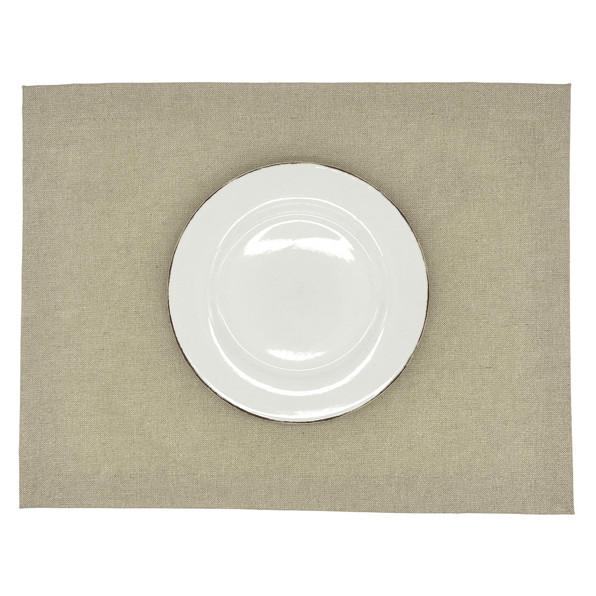 Set 4 Individuales antimanchas Panamá Beige Rústico