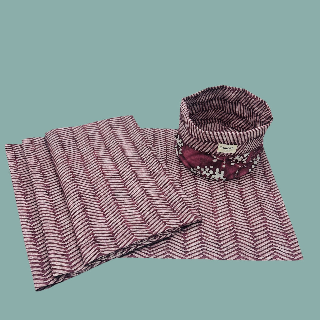 Set 4 Individuales antimanchas Espiga vino + Panera