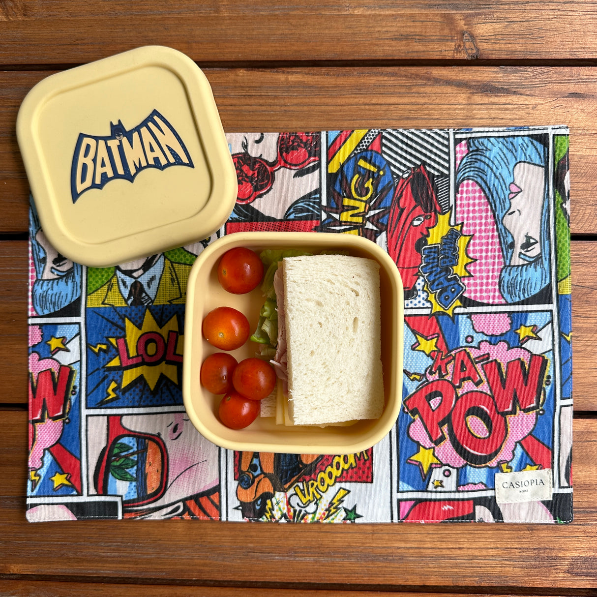 Individual lonchera antimanchas reversible Comic