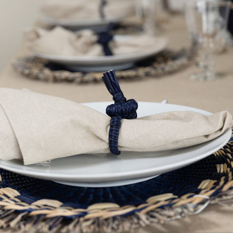 Bajoplato de junco azul