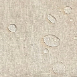 Mantel antimanchas cuadrado 100% lino Hueso