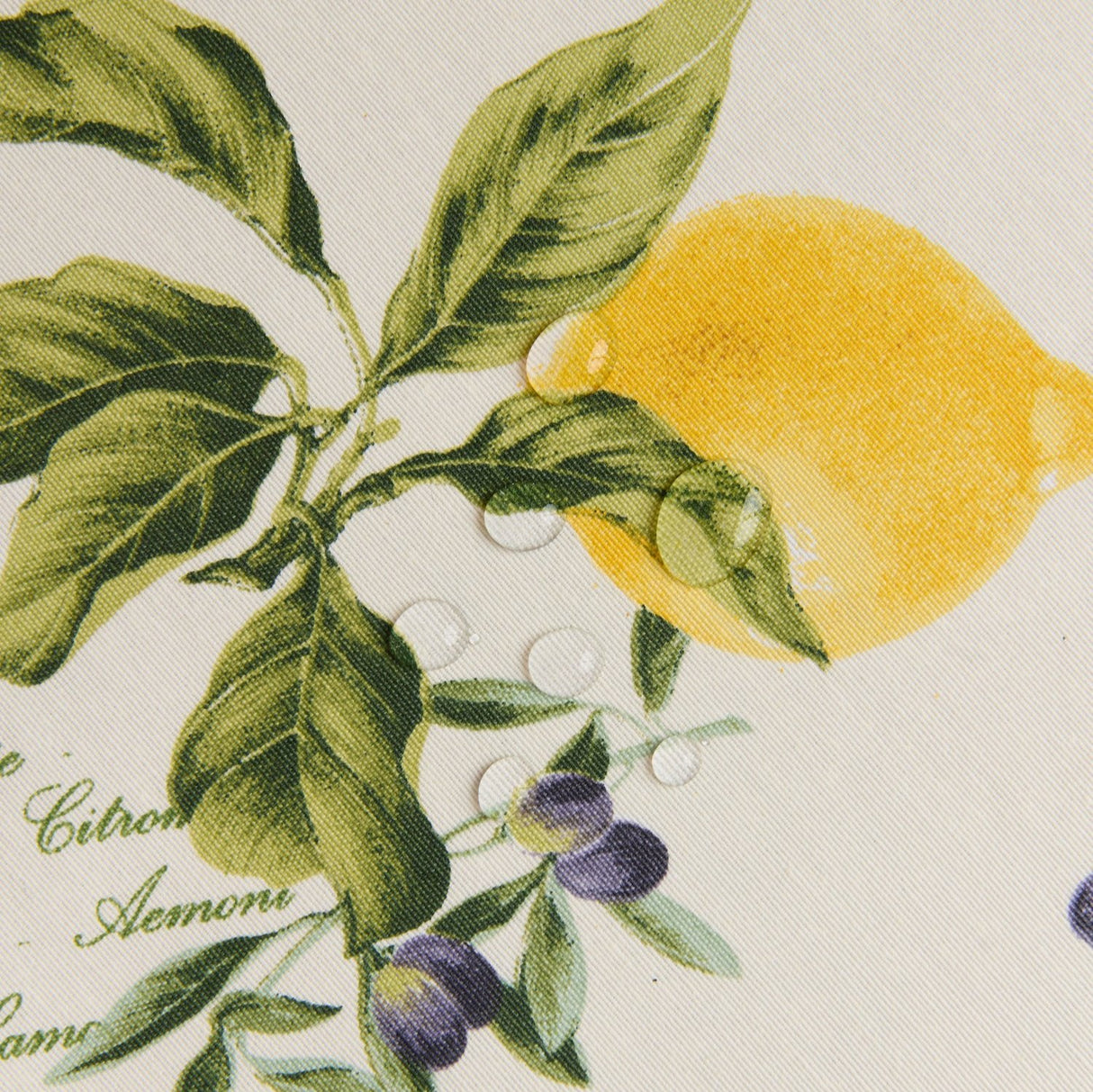 Mantel rectangular antimanchas Limones