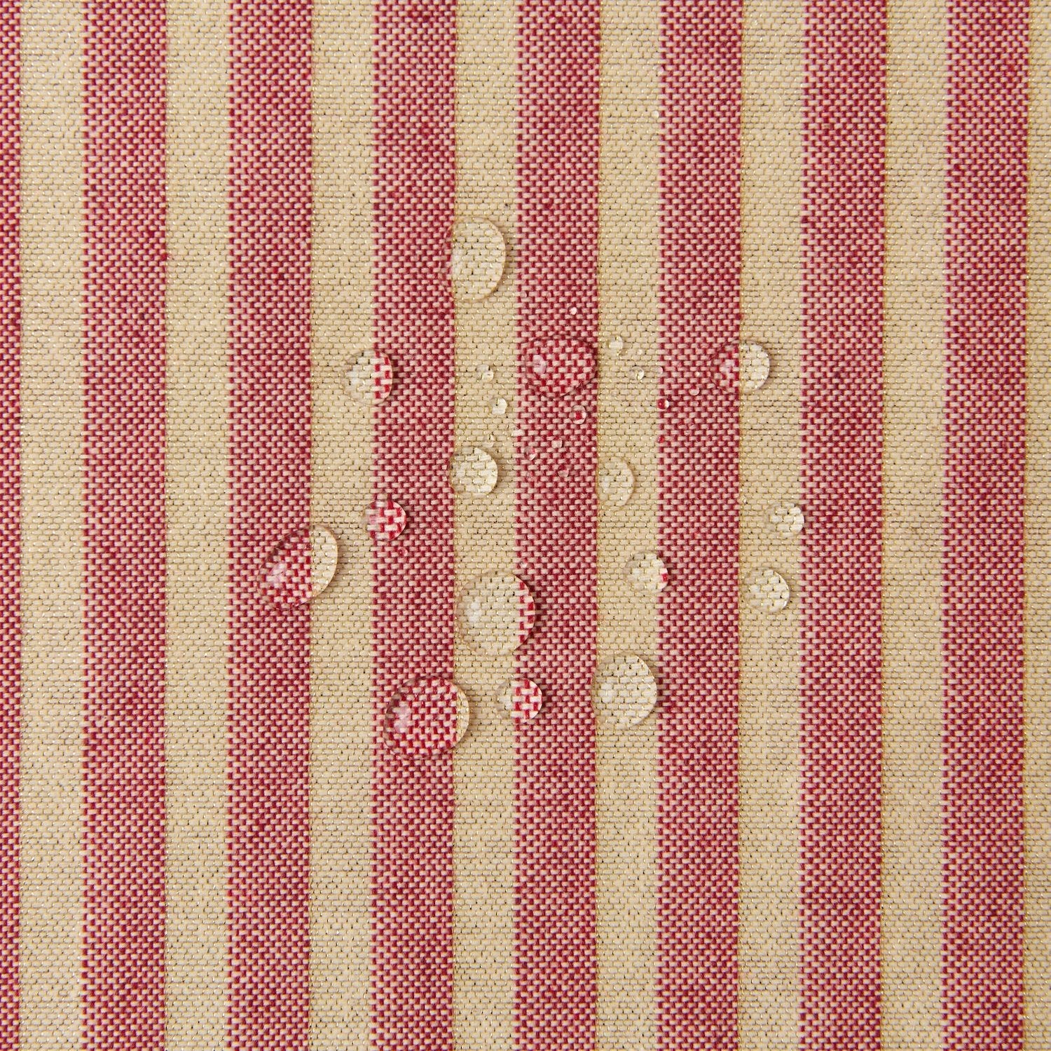 Mantel antimanchas redondo Lúrex rojo