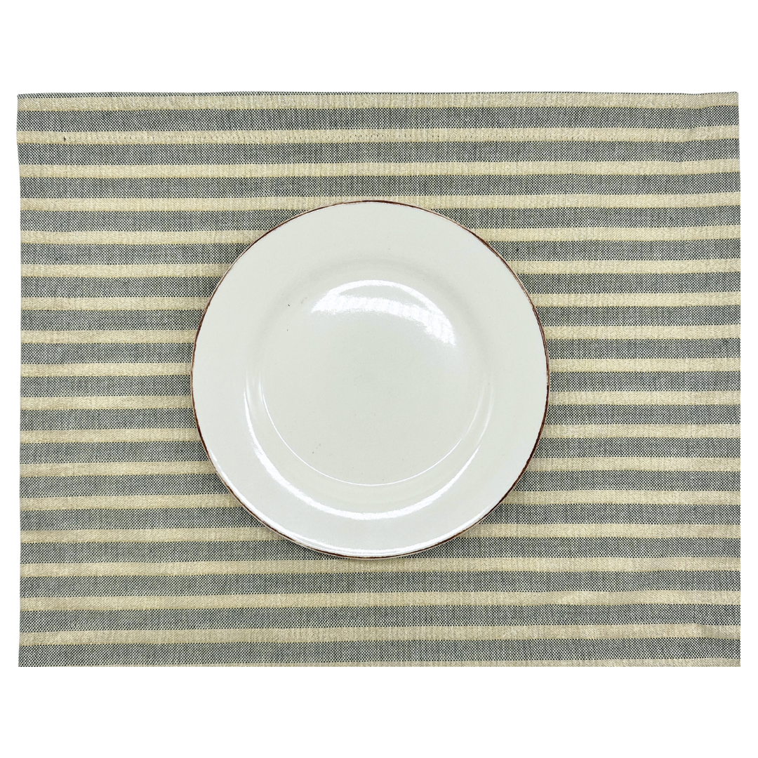 Set 4 Individuales antimanchas Lúrex verde