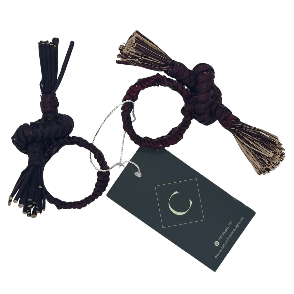 Set de 2 servilleteros junco vino