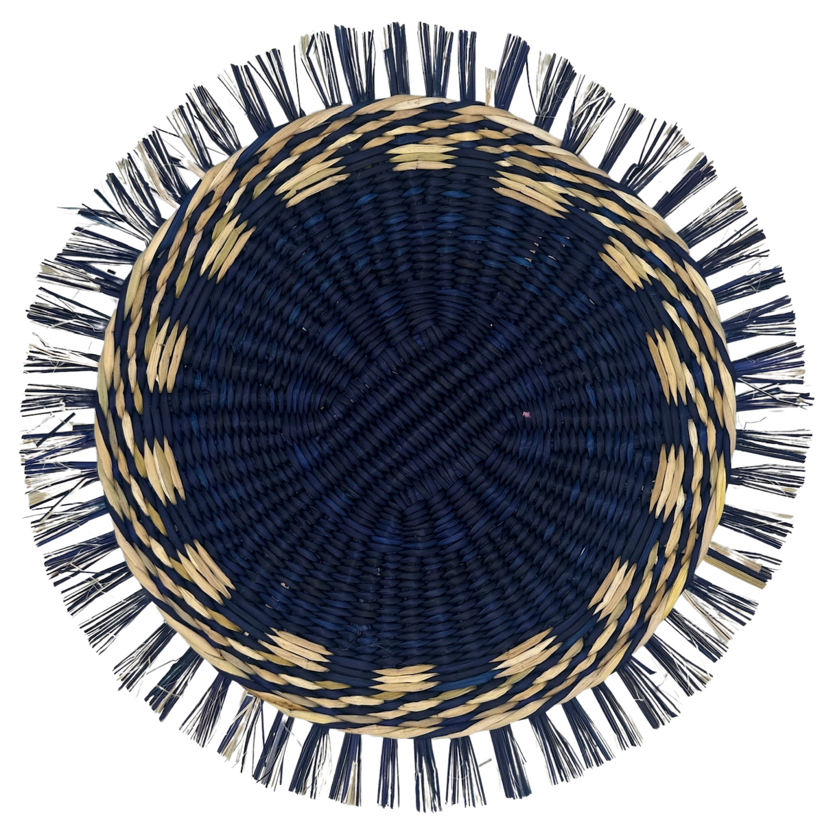 Bajoplato de junco azul