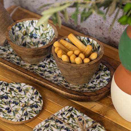 Bandeja Olivas con 3 cuencos