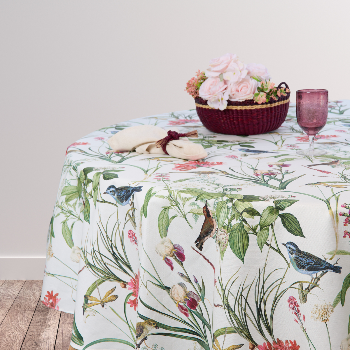 Mantel antimanchas redondo Campiña