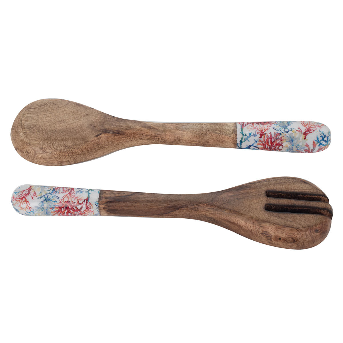 Set cuchara y tenedor Coral