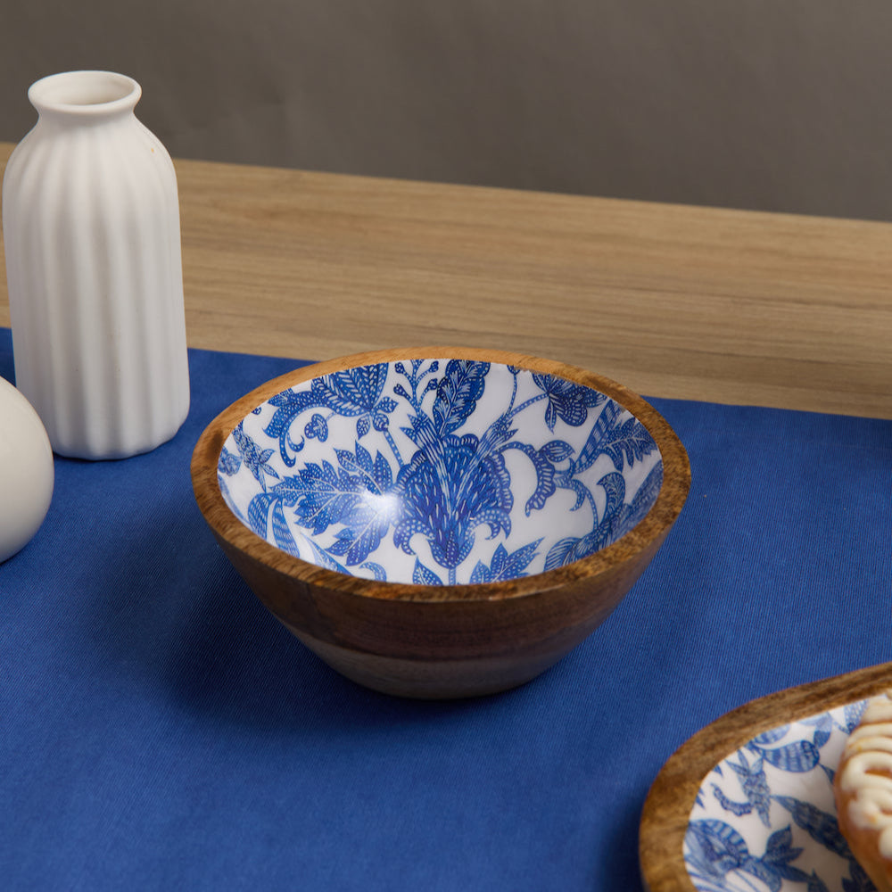 Cuenco Flor azul pequeño