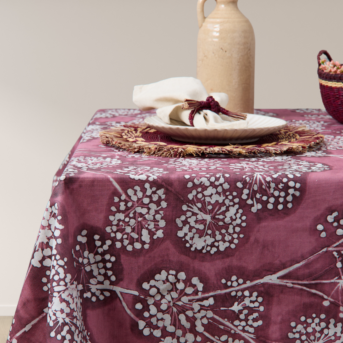 Mantel antimanchas rectangular Dandelion