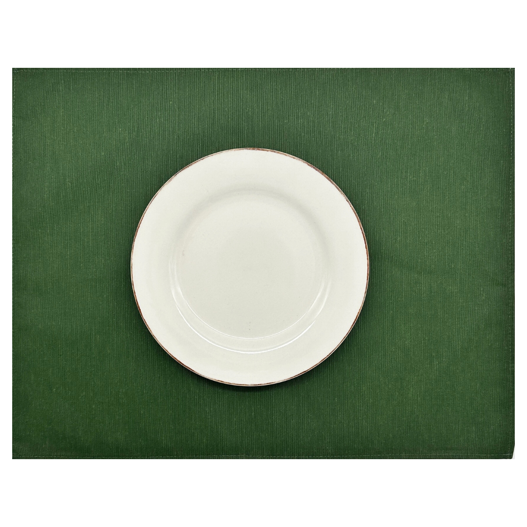 Set 4 Individuales antimanchas Loneta Verde