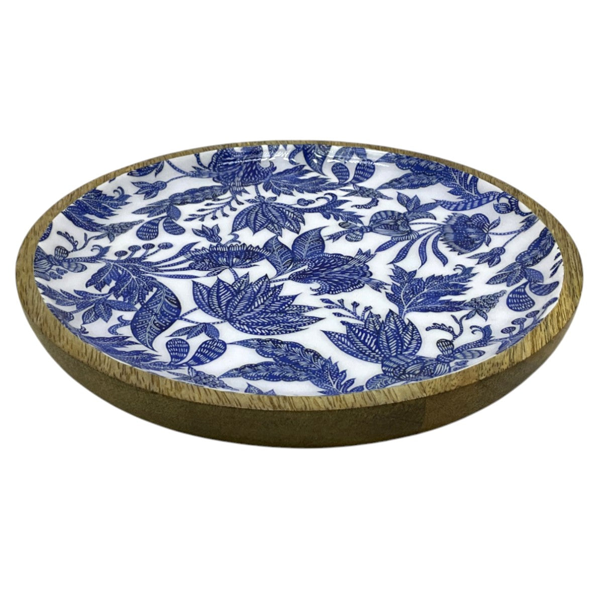 Plato Flor azul pequeño