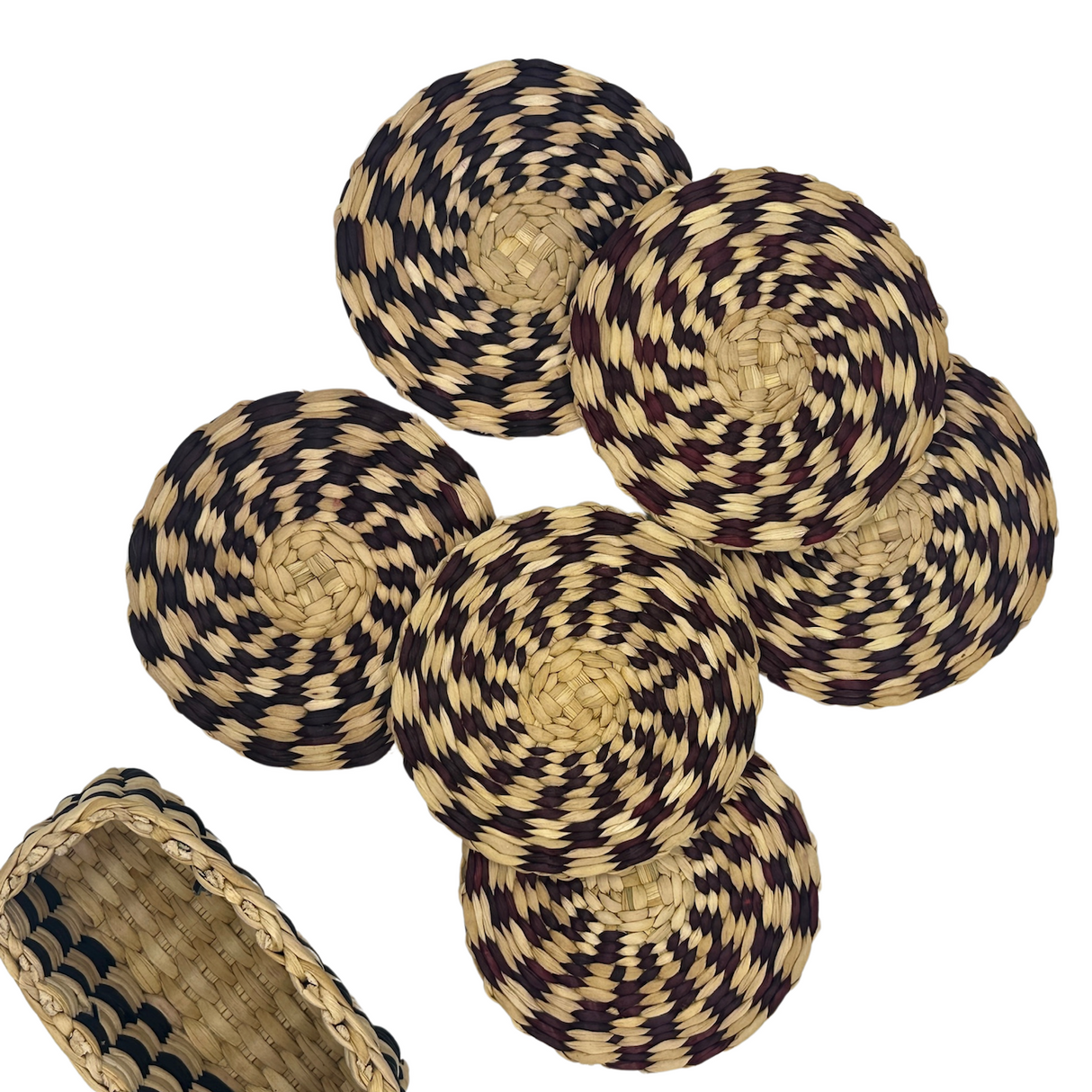 Set de 6 posavasos junco vino