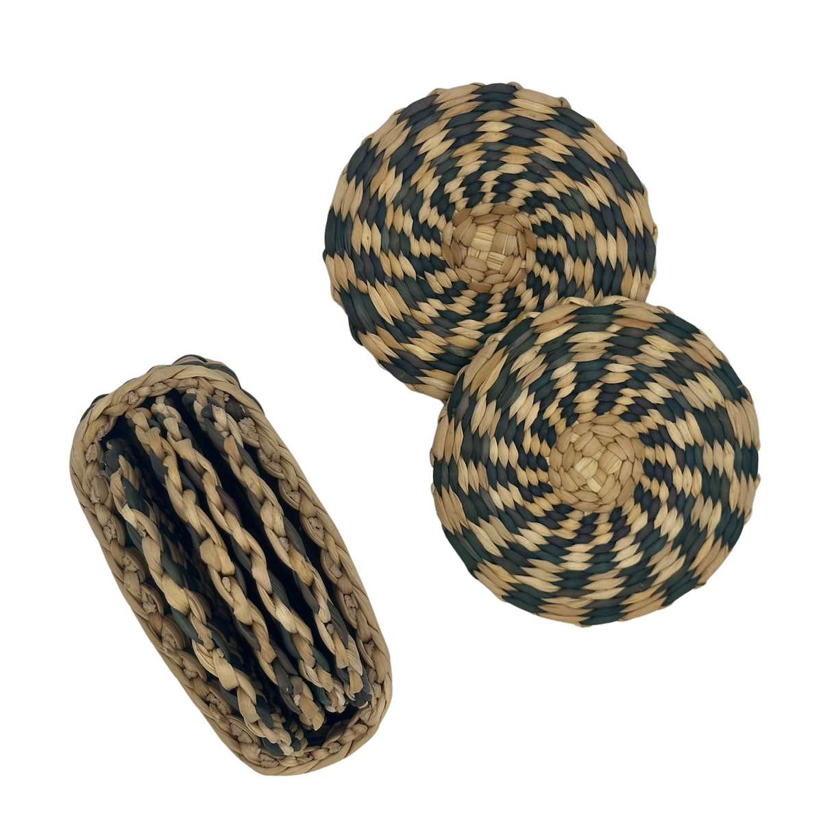 Set de 6 posavasos junco verde