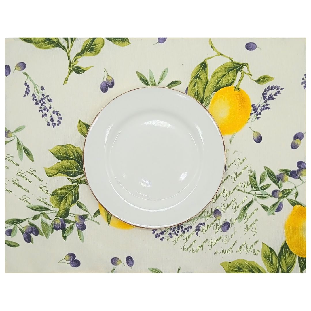 Set 4 Individuales antimanchas Limones