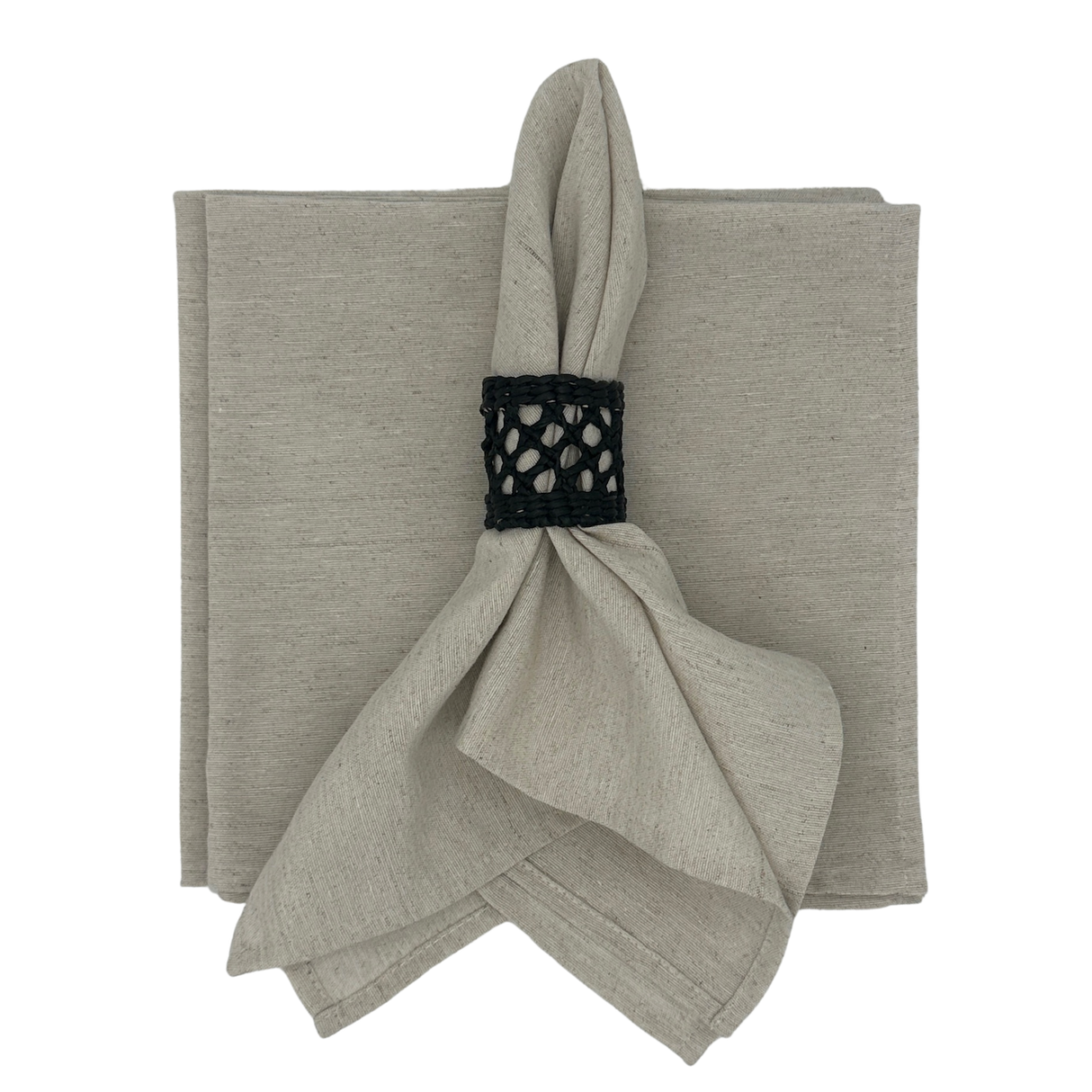 Set 4 Servilletas loneta tierra